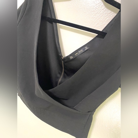 Zara Basics Wrap Croped Top - Picture 4 of 5